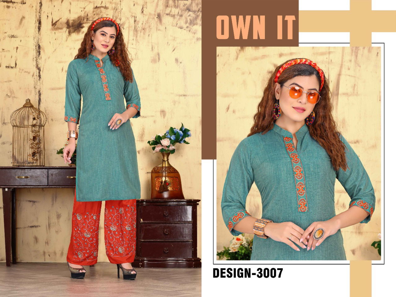 Beauty Queen Shahi Libas Casual Wear Rayon Printed Kurti With Bottom Collection