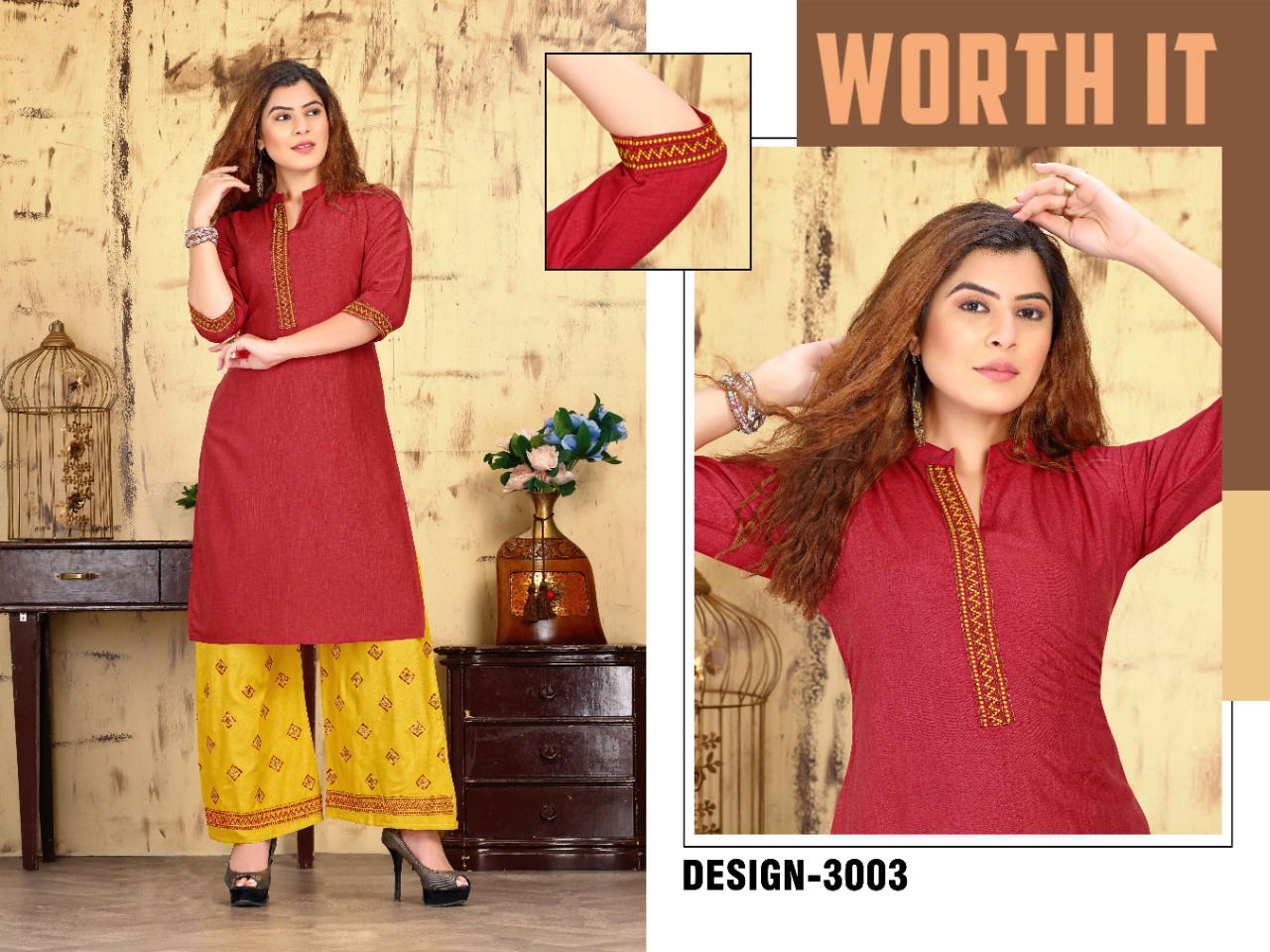 Beauty Queen Shahi Libas Casual Wear Rayon Printed Kurti With Bottom Collection