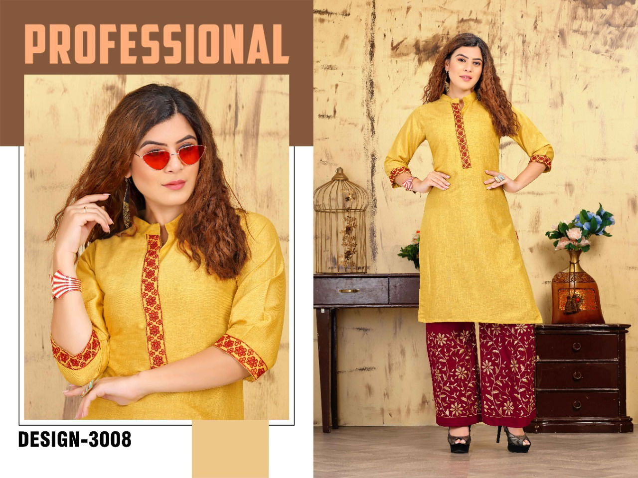 Beauty Queen Shahi Libas Casual Wear Rayon Printed Kurti With Bottom Collection