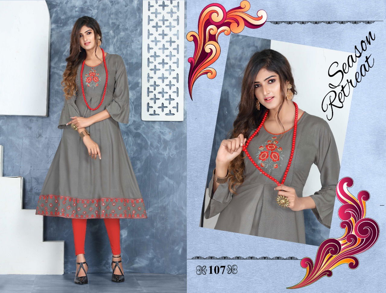 Beauty Queen Ever Green Fancy Ethnic Wear Rayon Designer Kurti Collection