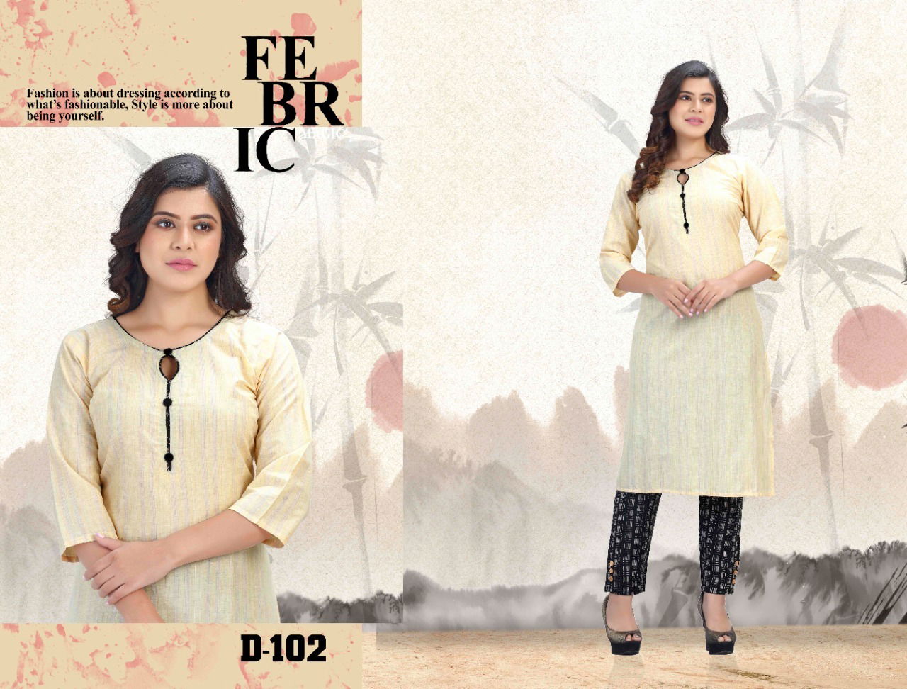 Beauty Queen Jacqueline Casual Daily Wear Cotton Printed Kurti With Bottom Collection