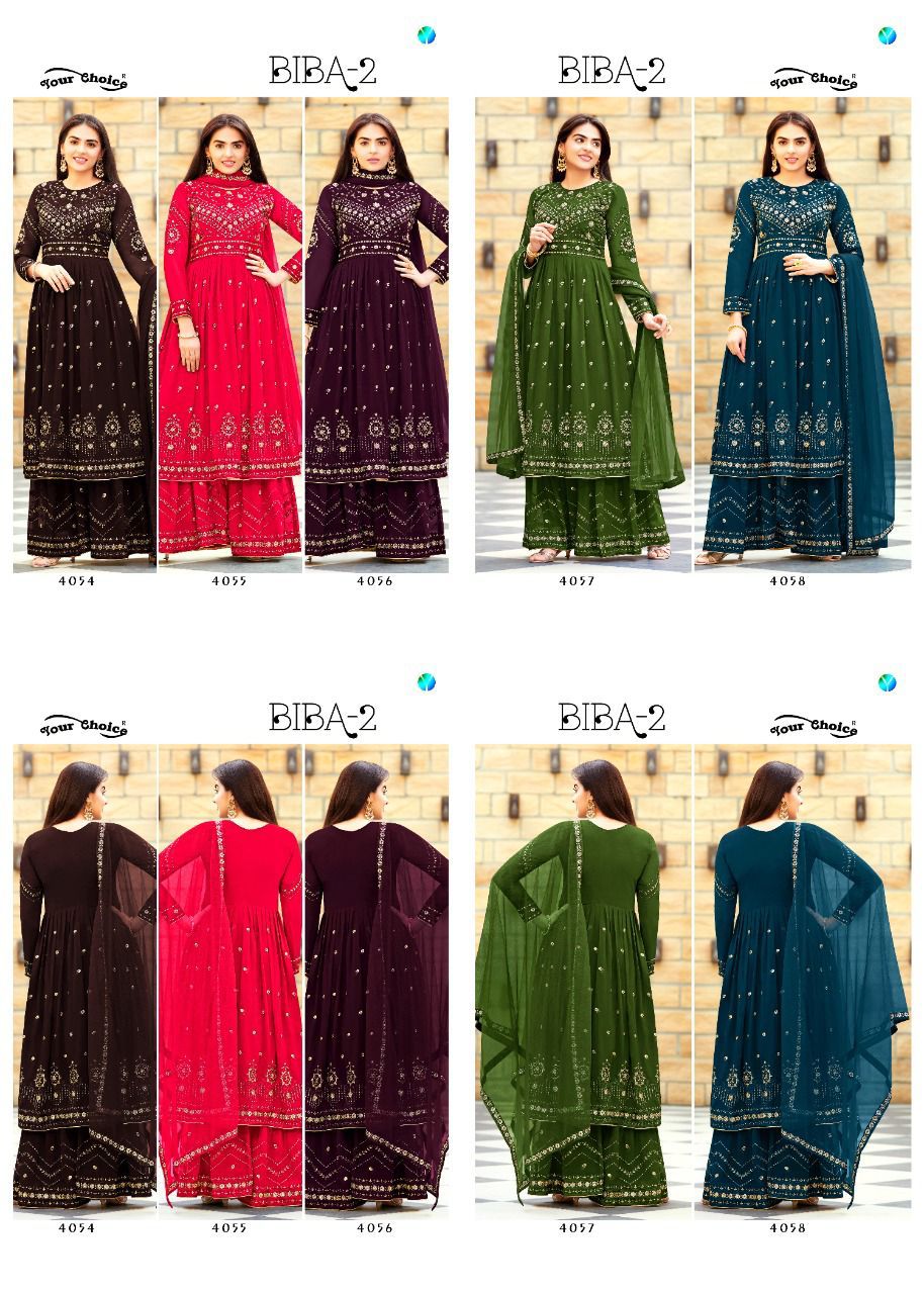 Your Choice Biba 2 Heavy Stylish Festive Wear Georgette Designer Salwar Kameez Collection