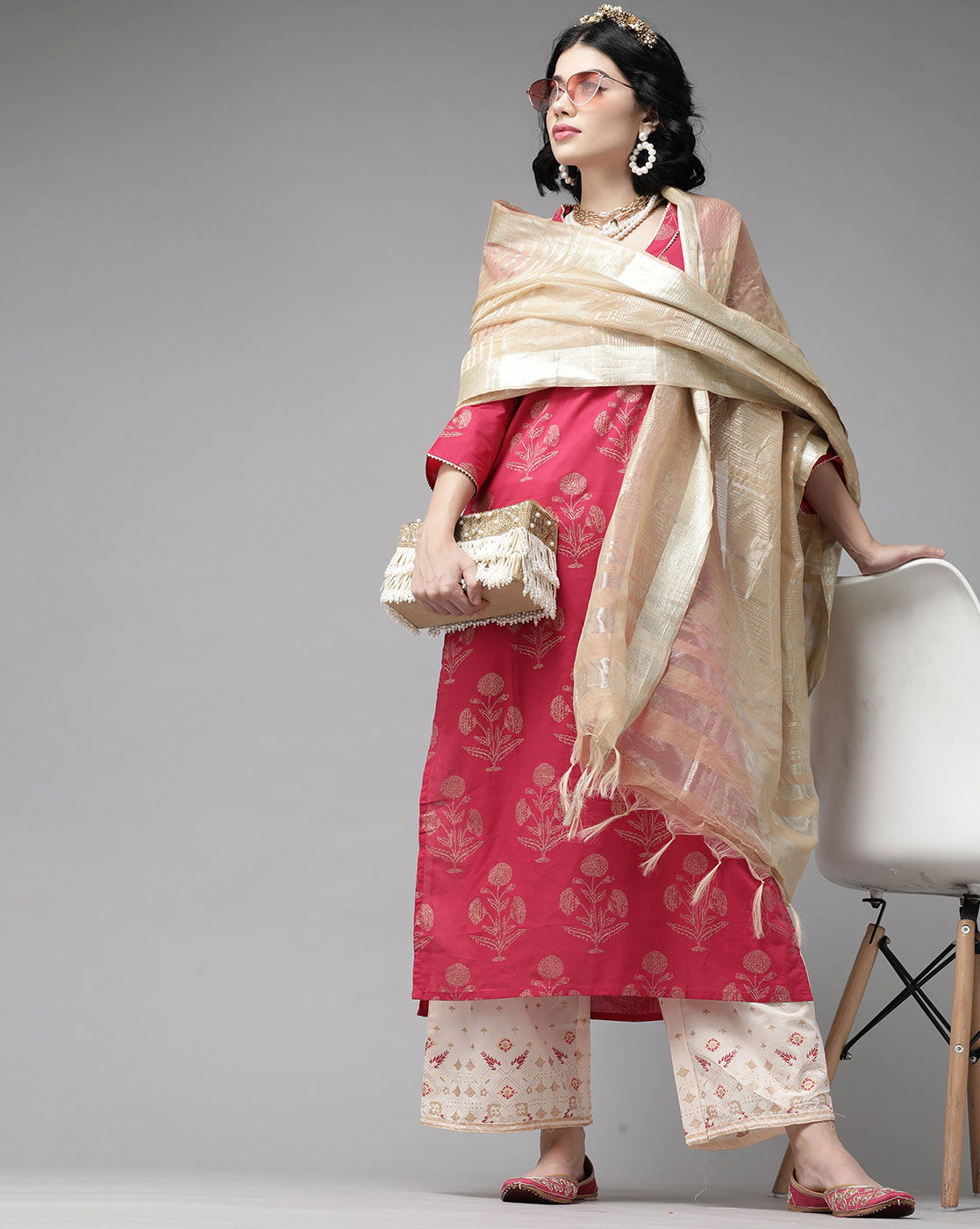 Indo Era Kurta 44 Festive Wear Cotton Printed Designer Ready Made Collection