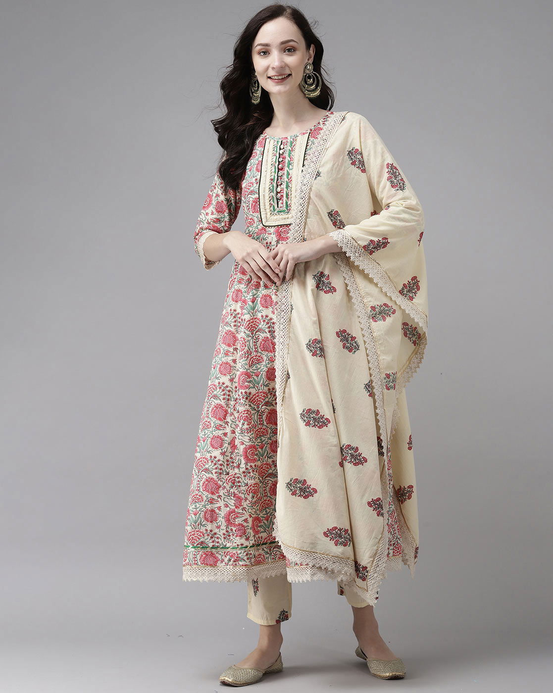 Indo Era Kurta 44 Festive Wear Cotton Printed Designer Ready Made Collection