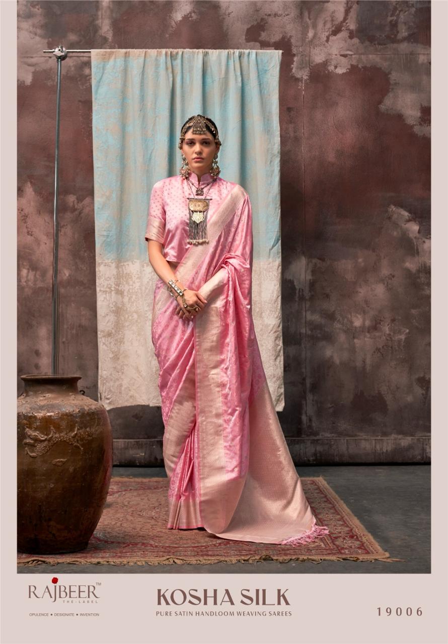 Kosha Silk By Rajbeer Satin Handloom Sarees Wholesale Shop In India