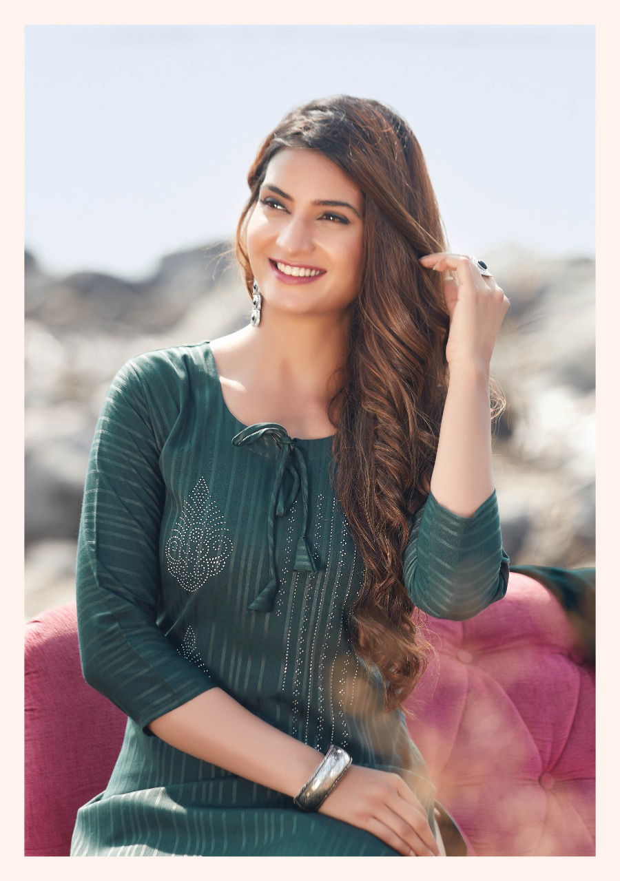 Wanna Maggie 2 Exclusive Fancy Party Wear Rayon Kurti With Bottom Collection