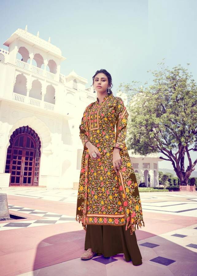 Silky 2 Latest Designer Printed Pashmina Jacquard Ready Made Salwar Suit Collection 