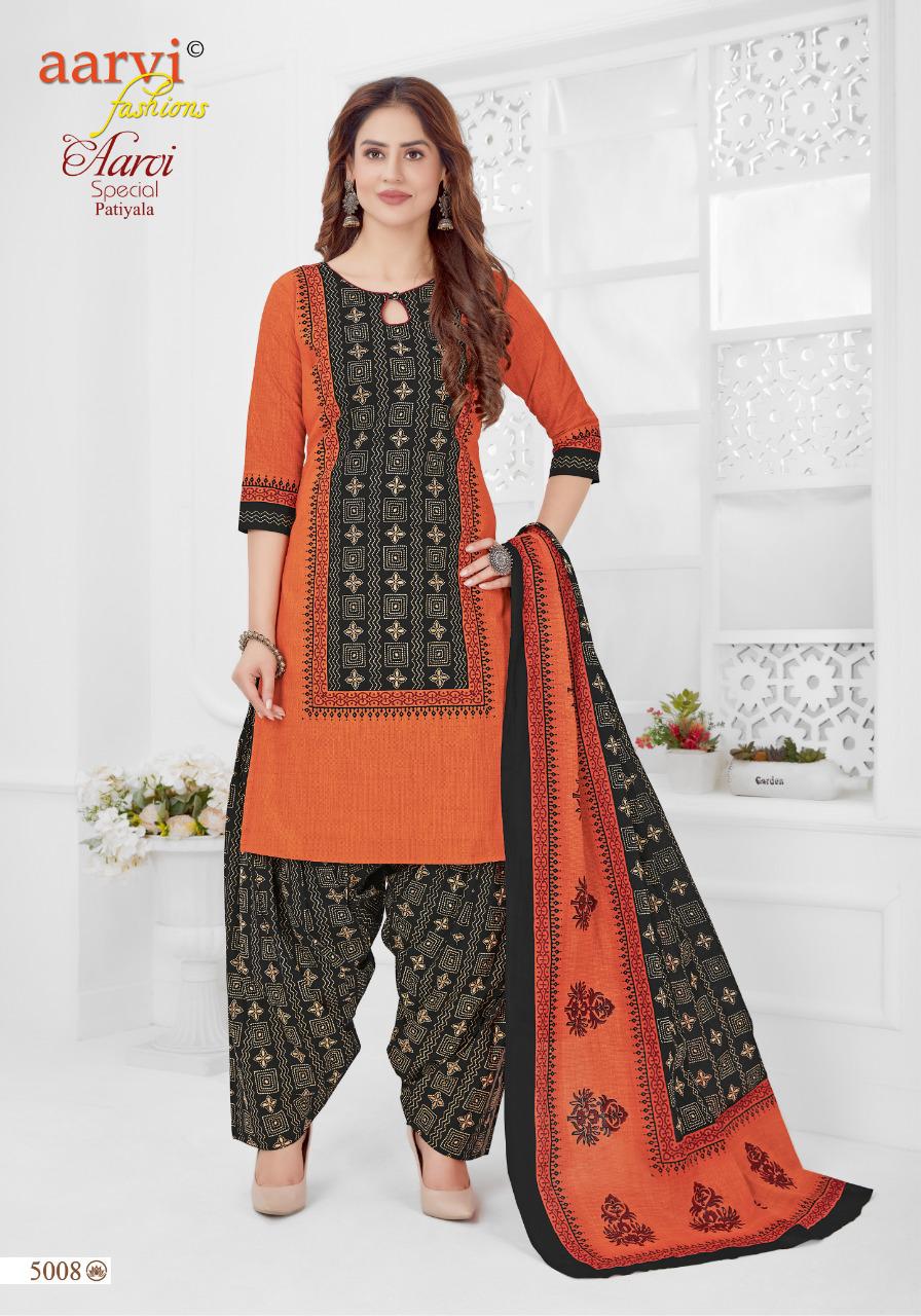 Aarvi Special Patiyala 15 Regular Wear Cotton Printed Designer Ready Made Collection
