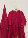 Naisha K 351 Silly Cotton Embroidery Work Kurti With Pant And Dupatta Wholesale Market Surat