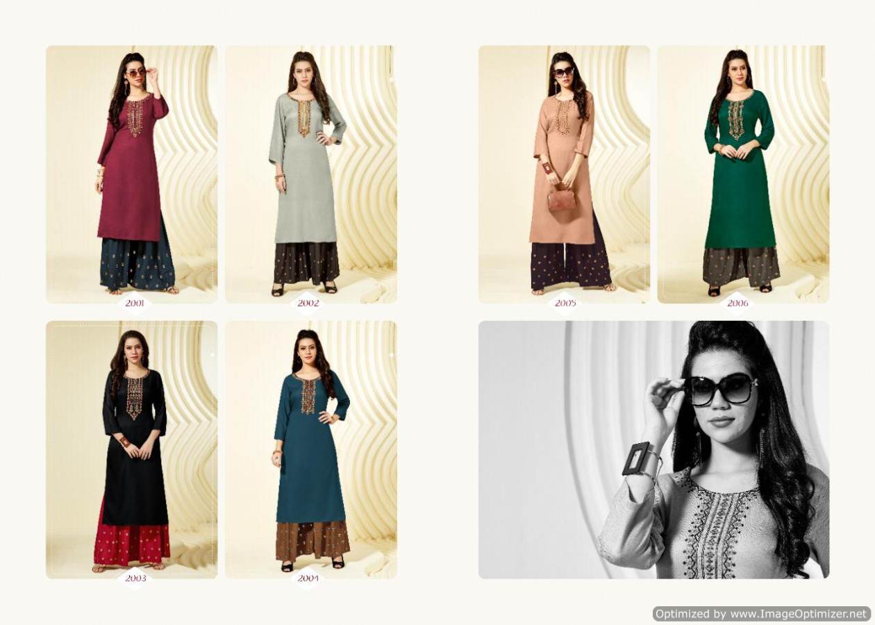 Della Pashmina Latest Designer Kurtis With Worked Neck Design Winter Collection