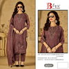 Bilqis B 221 A To D Crunchy Embroidery Wholesale Pakistani Salwar Suits In India