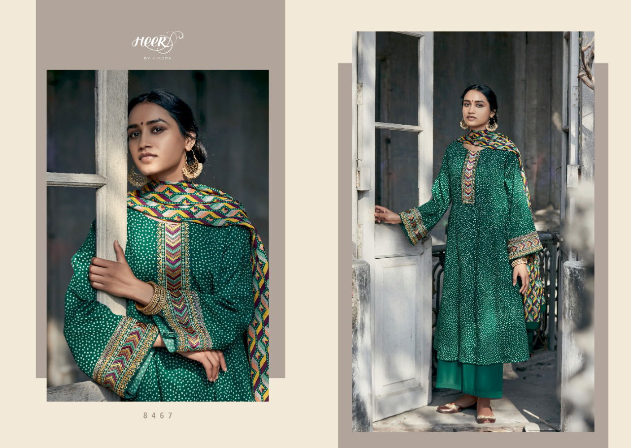 KIMORA PAKIZA Heavy Fancy Designer Pure Finest Cotton Print With Embroidered Salwar Suit Collection