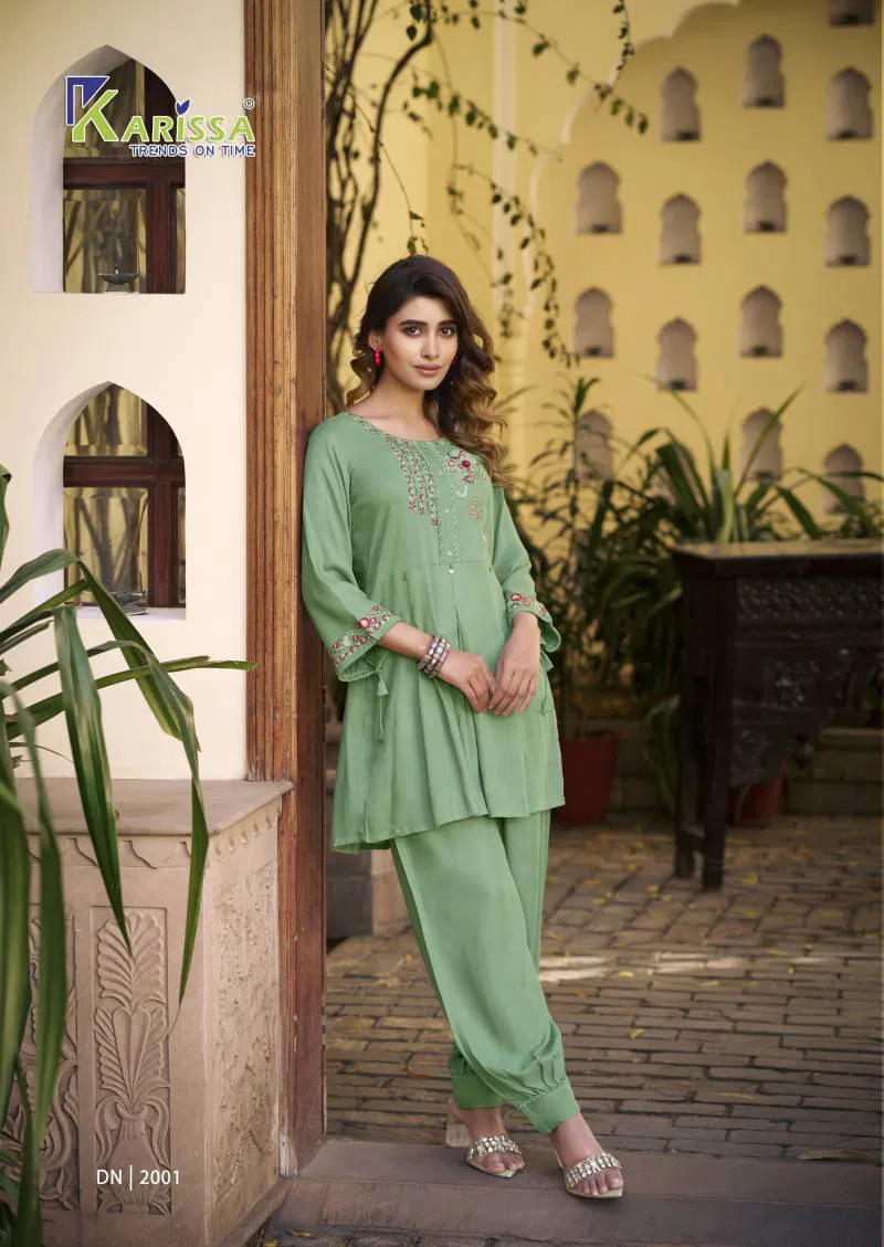 Celina Vol 2 By Karissa Viscose Rayon Slub Co Ord Set Wholesale Price In Surat