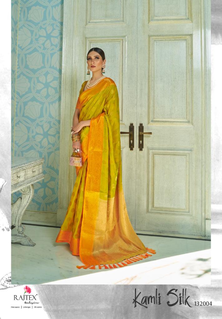 Rajtex Kamli Silk Latest Designer Collection Fancy Wedding Wear Heavy Silk Sarees