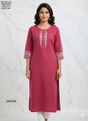 Naisha K 400 Cotton Flax Embroidery Casual Wear Kurti Wholesale Suppliers In Mumbai