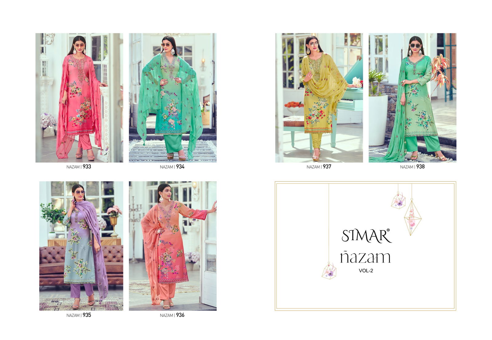 Nazam Vol 2 By Glossy Muslin Digital Printed Dress Material Orders In India