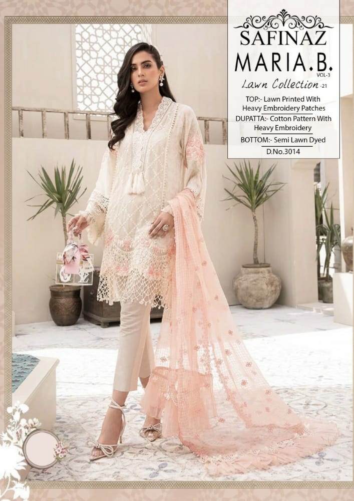 Safinaz Mariya B 3 Law Cotton Casual Wear Pakisatni Salwar Kameez Collection
