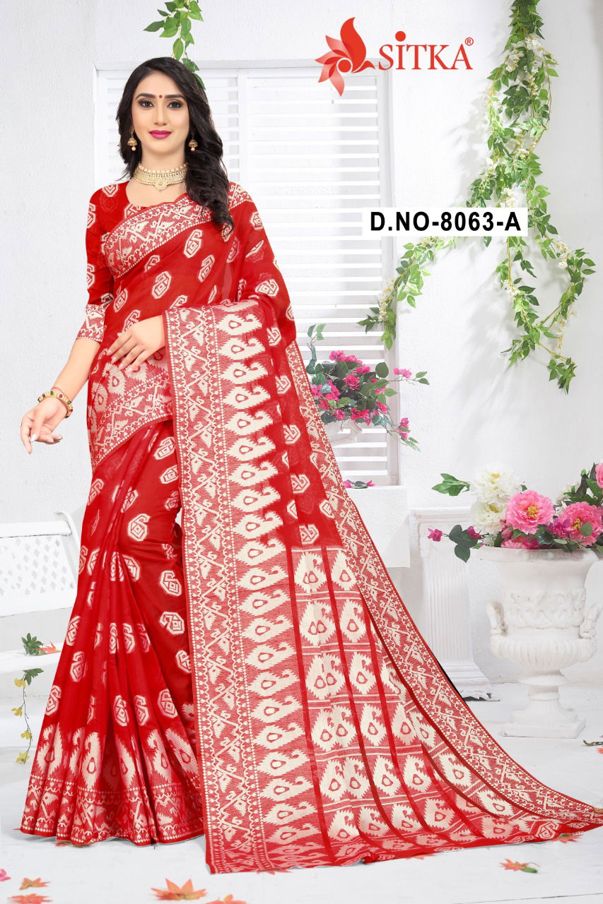 Belize 8063 Fancy Casual Festive Wear latest Designer Poly cotton Sarees Collection