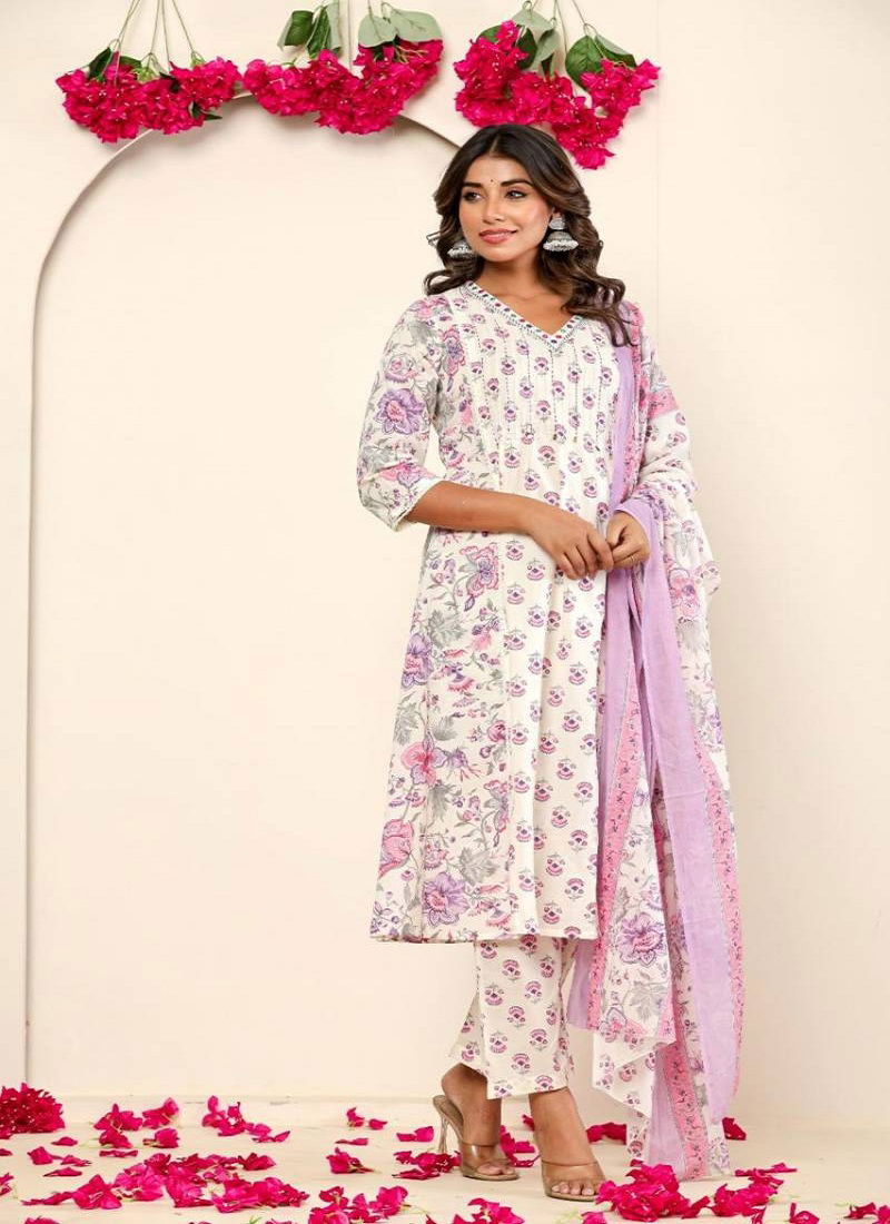 Tanyaa P 208 Cotton Kurti With Bottom Dupatta Wholesalers In Delhi
