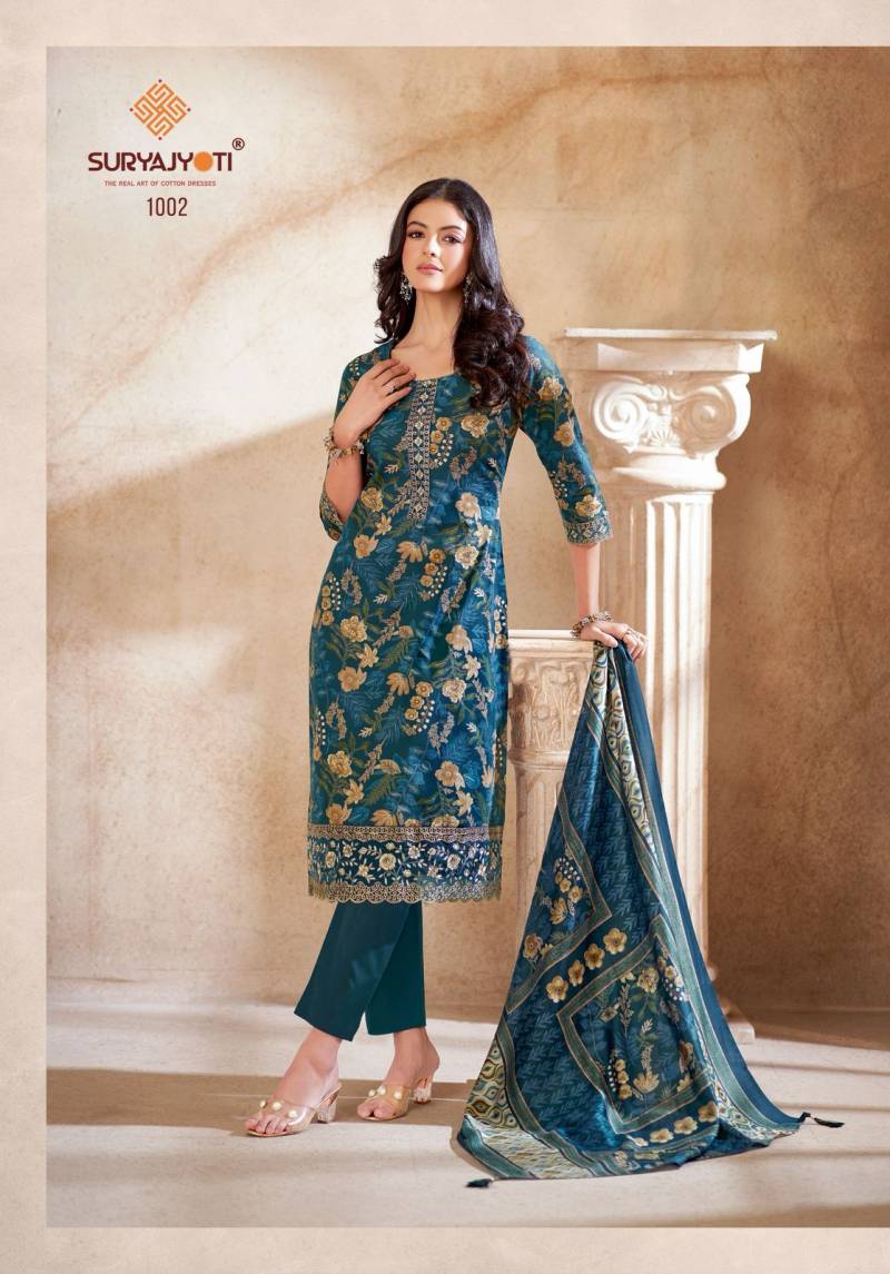 Pariza Advance Vol 1 By Suryajyoti Cotton Readymade Suits Suppliers In Mumbai