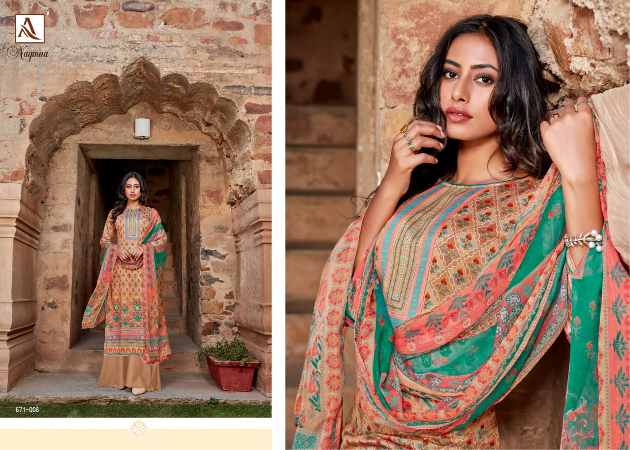 Alok Nagmaa 2 Latest Fancy Designer Casual Wear Pure Jaam Digital Print with Swarovski Diamond Designer Dress Material
