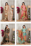 Naisha K 317 Shimmer Silk Kurti With Pant Dupatta Wholesale Market In Surat