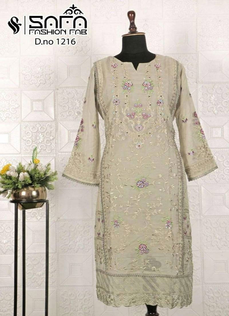 Safa Fashion Fab 1216 Organza Pakistani Readymade Suppliers In India