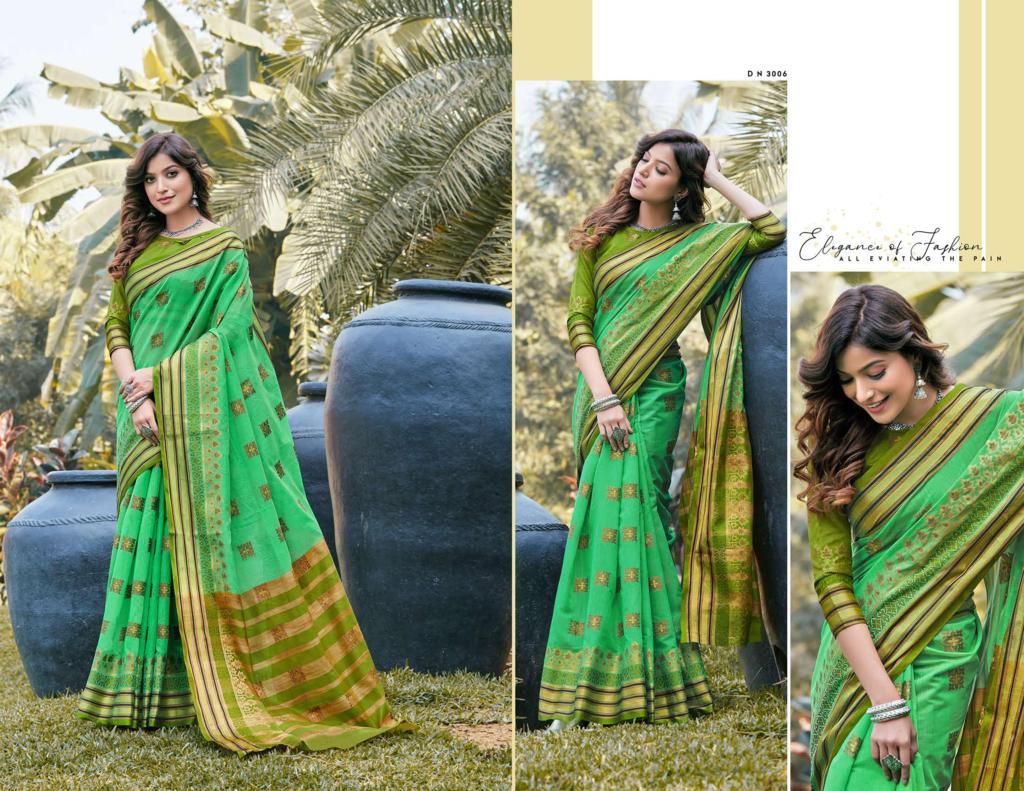 Sangam Padmavati 3 Latest Fancy Casual Wear Cotton Handloom Printed Sarees Collection
