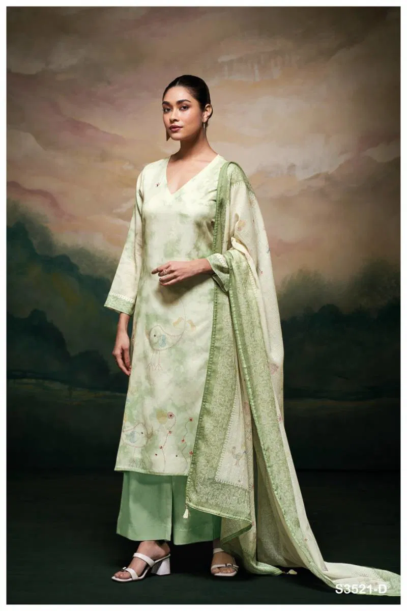 Meela By Ganga Mal Printed Embroidered Salwar Suit Wholesale In Delhi