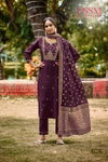 Monalisa Vol 6 By Ossm Viscose Roman Silk Kurti Set Exporters In India