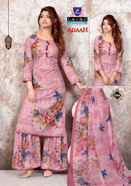 Lassa Adaah Latest Daily Wear Printed Pure Cottom Dress Material Collection 