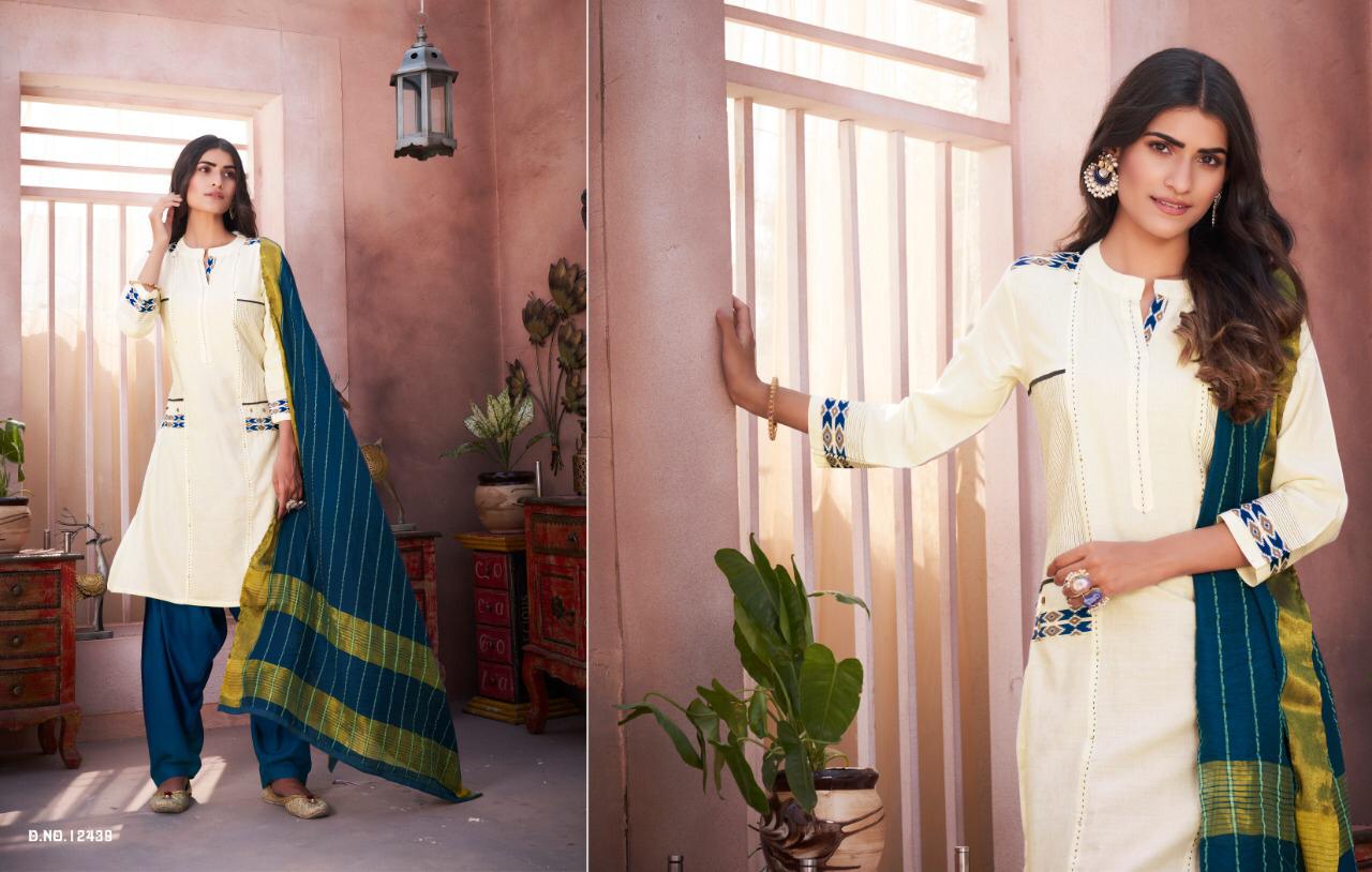 KALAROOP AVENUE PATIYALA Latest Fancy Casual Wear Heavy Flex Rayon With Embroidered Work Readymade Salwar Suit Collection