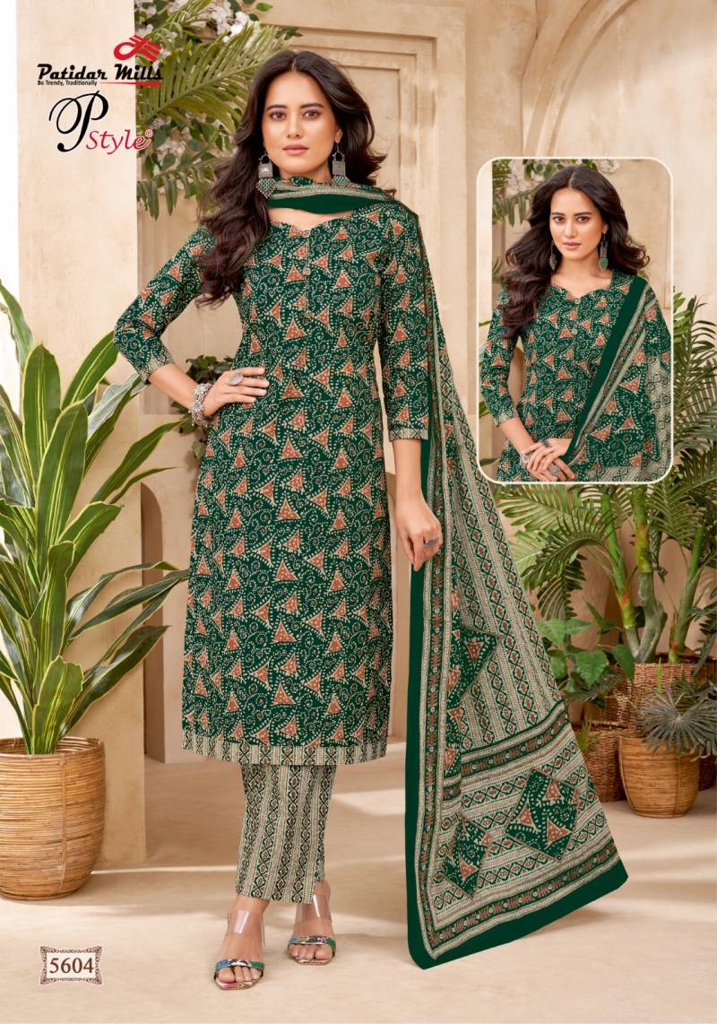 Patidar P Style Vol 56 Cotton Printed Dress Material Wholesale Market In Surat With Price
