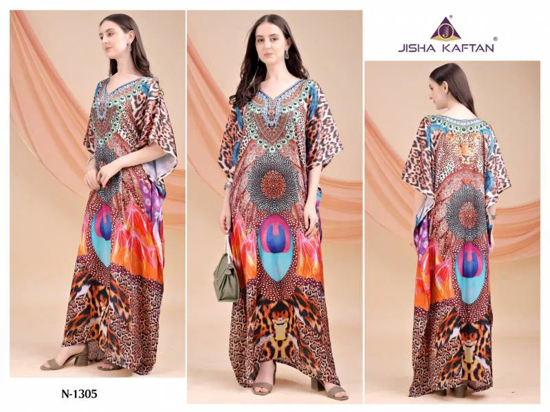 E Nazakat Vol 13 By Jelite Kaftan Japan Satin Printed Kaftans Online Wholesale