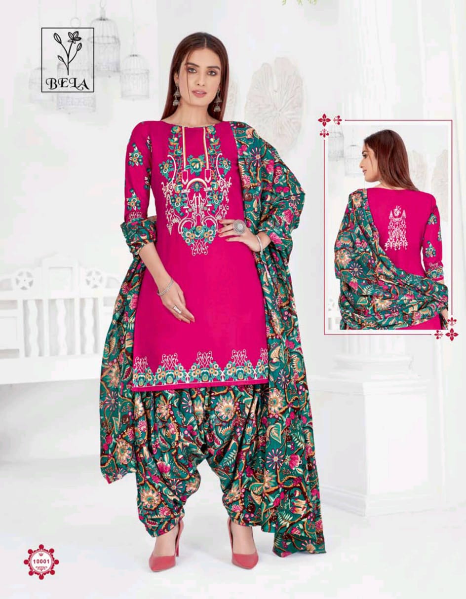 Bela Sona Pari 10 Ethnic Latest Regular Wear Printed Cotton Dress Material With Mal Mal Dupatta