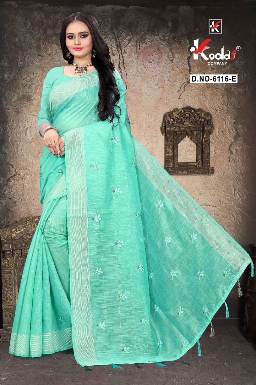 Ruhani 6116 Fancy Casual Wear Cotton Designer Sarees Collection
