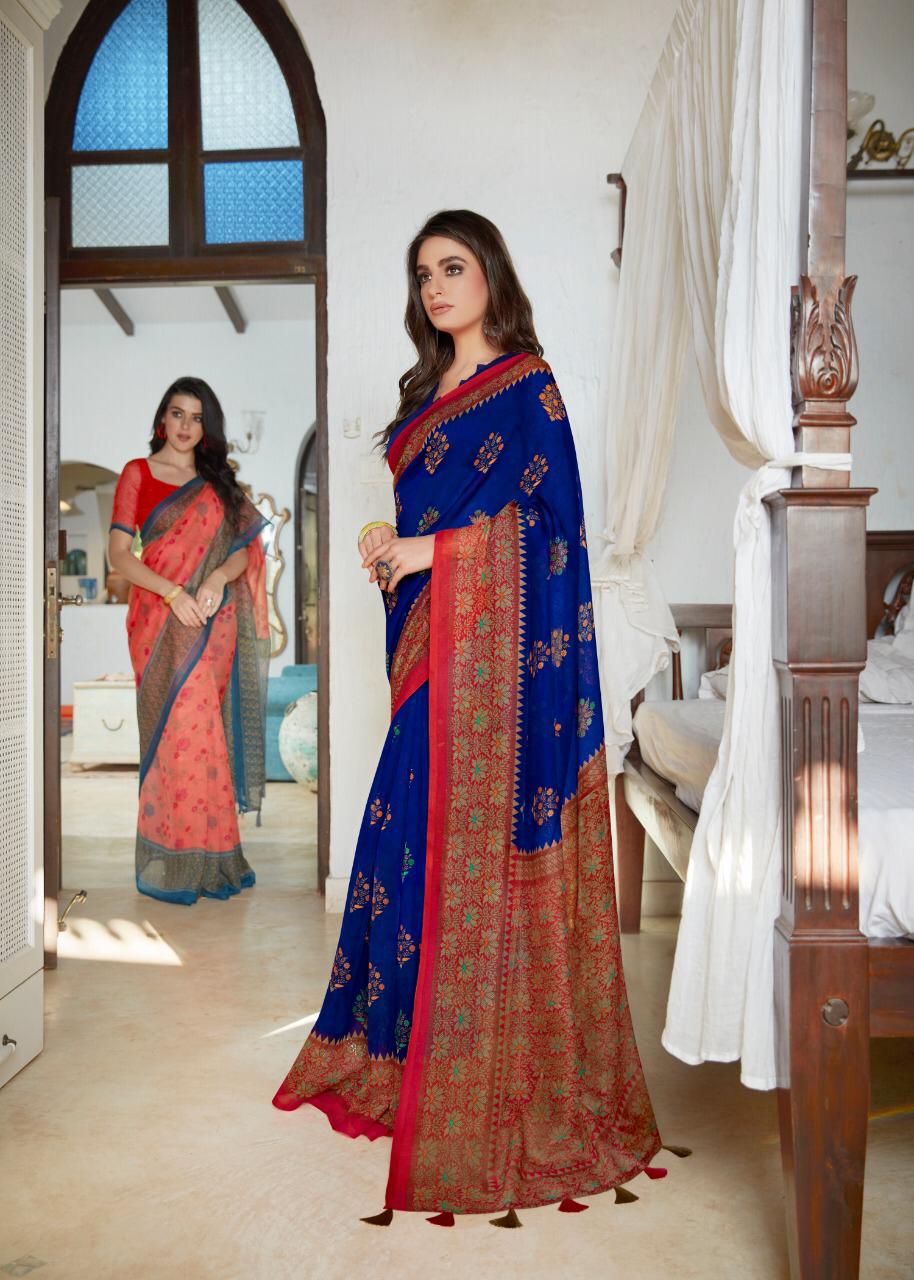 Siddharth Shinya Pattu Latest Designer Printed Saree Collection 