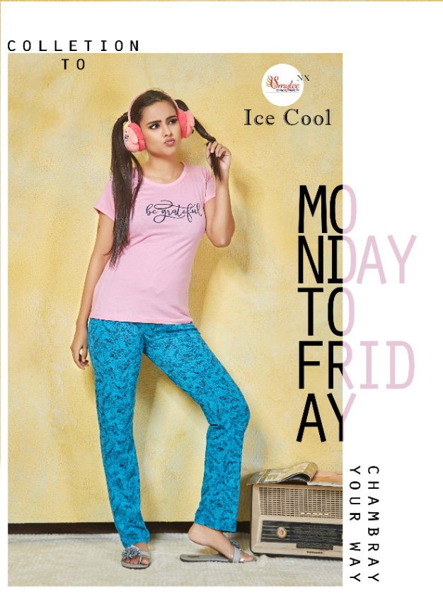 Smylee Ice Cool Stylish Printed Night Pant Collection 