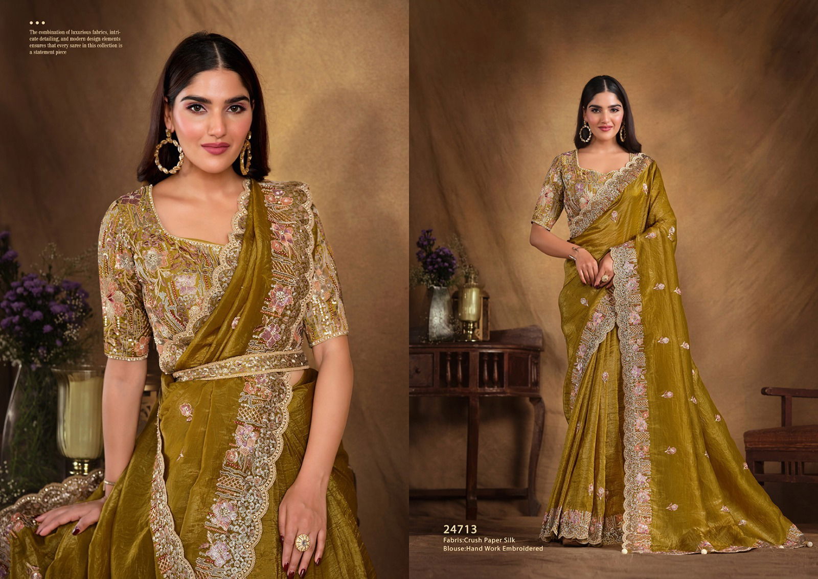Tarini Mohmanthan Royal By Mahotsav Designer Party Wear Saree Suppliers In India