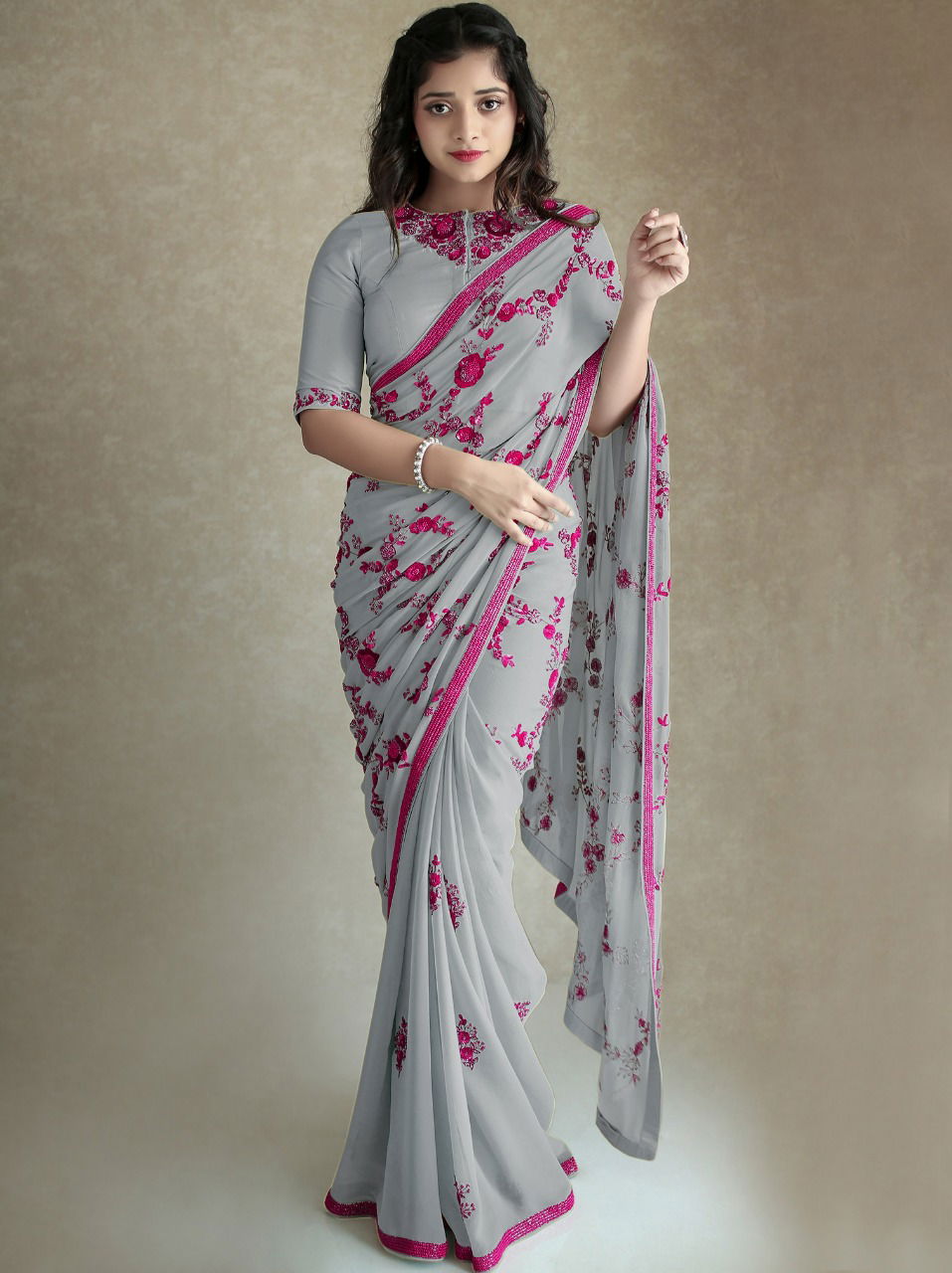 Roop Sundari 1 Latest Designer Casual Wear Party Wear Rich Look Georgette Saree Collection
