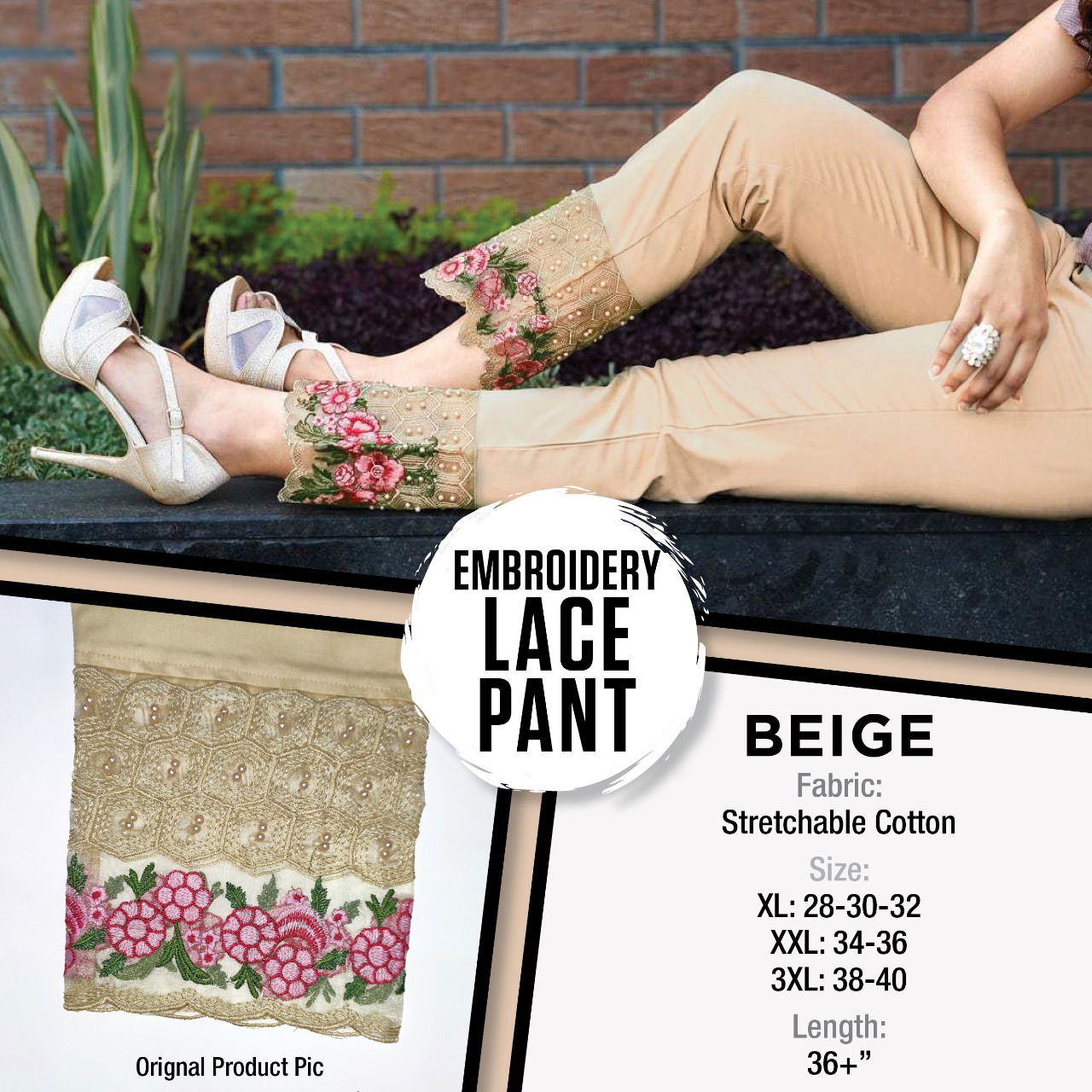 Embroidery Latest Fancy Designer Festive Wear Rosy Tissue Cotton Stylish Pant Collection
