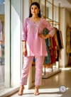 KF 508 Kalaai Shimmar Silk Embroidery Kurti With Bottom Suppliers In India