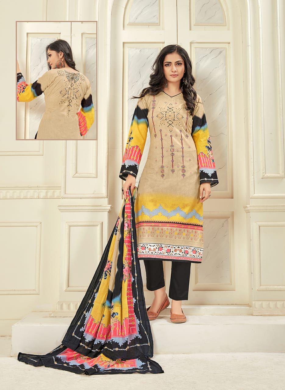 Vastu Samrina Lawn Latest Casual Wear Printed Cotton Dress Material Collection