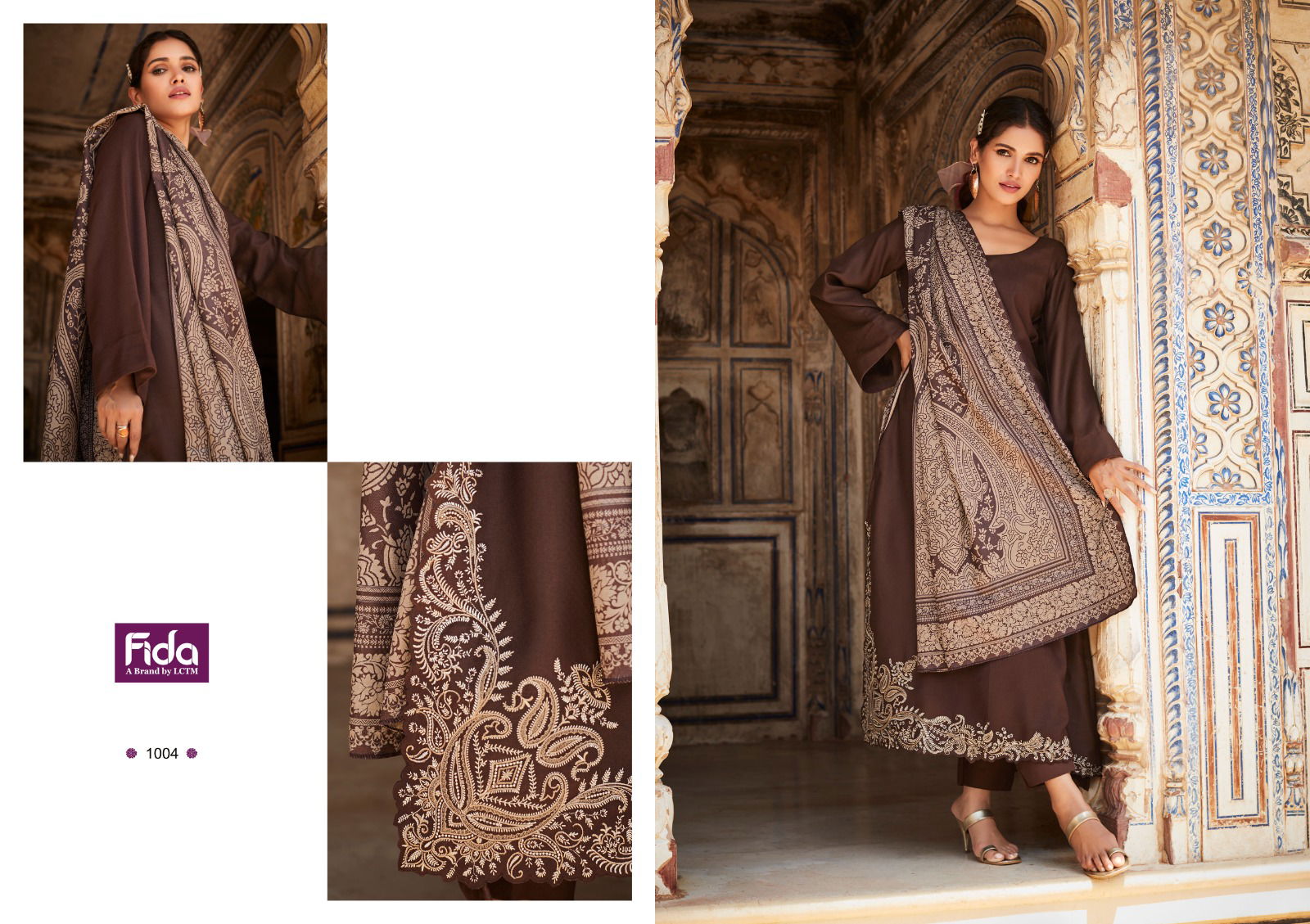 Fida Raah 1 Heavy Viscose Embroidery Dress Material
