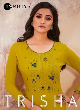 Inshiya Trisha Exclusive Heavy Thread Classy & Designer Work With Hand Diamond Casual Wear Collection 