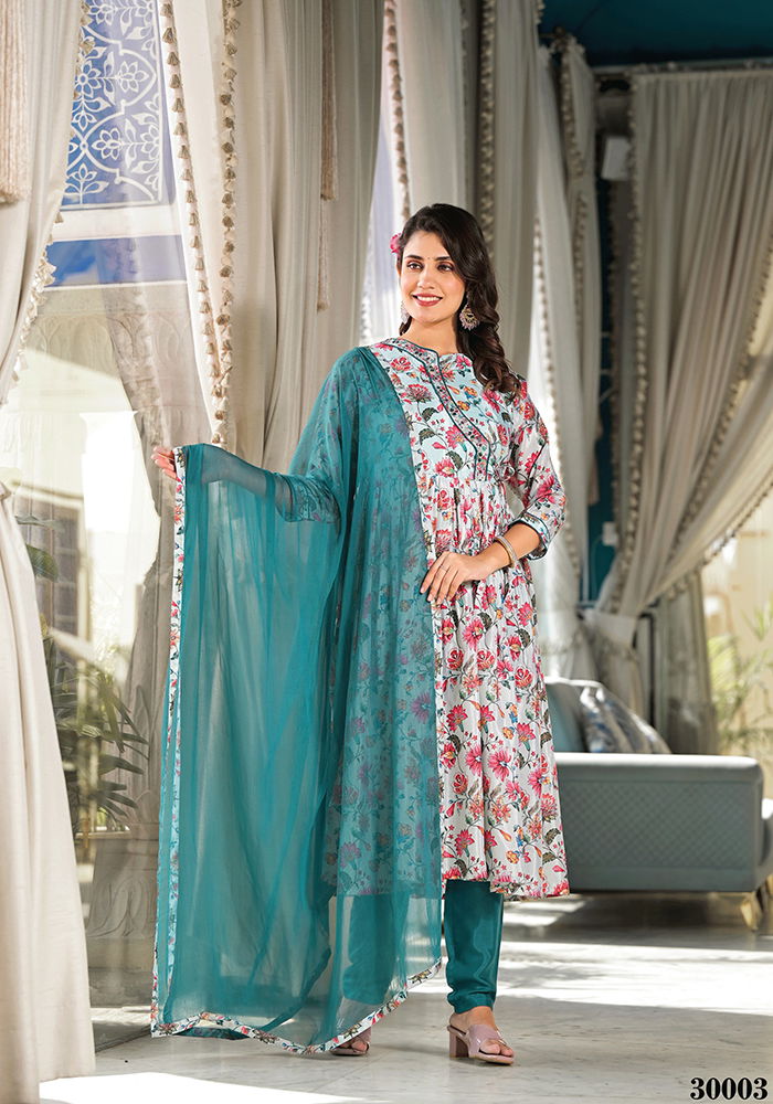 Kiyara 30001 To 30008 Printed Kurti With Bottom Dupatta Wholesale Shop In Surat

