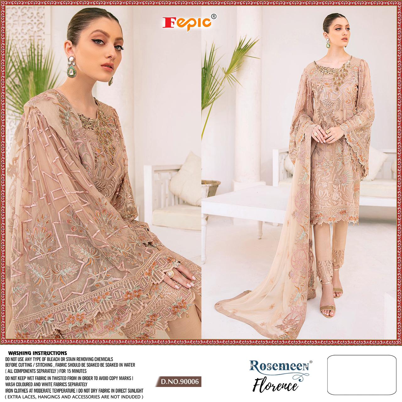 Fepic Rosemeen Florence Fancy Festive Wear Faux Georgette Pakistani Salwar Suits Collection