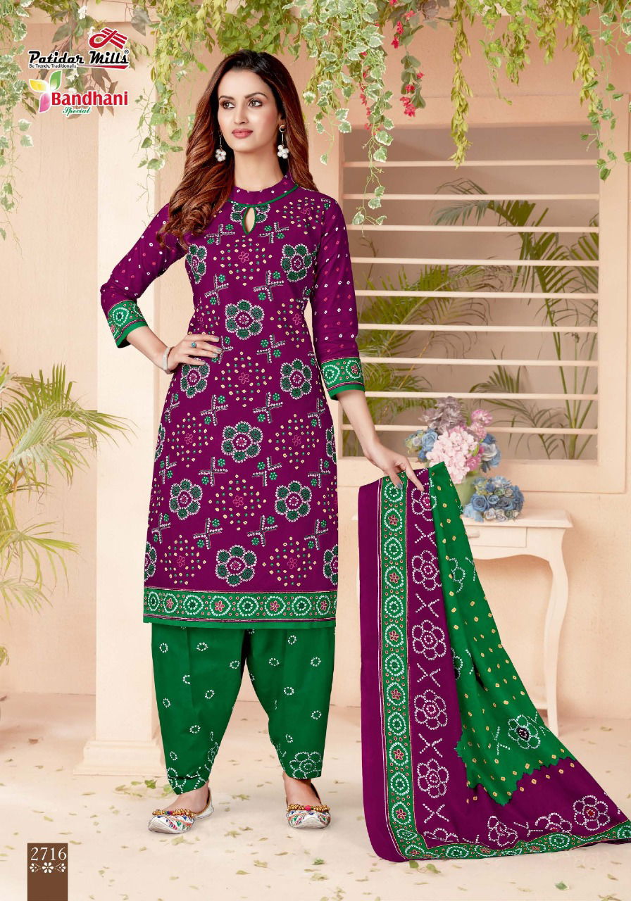 Patidar Bandhani Special Vol 27 Latest Exclusive Designer Pure Cotton Printed Dress Material Collection With Cotton Dupatta 