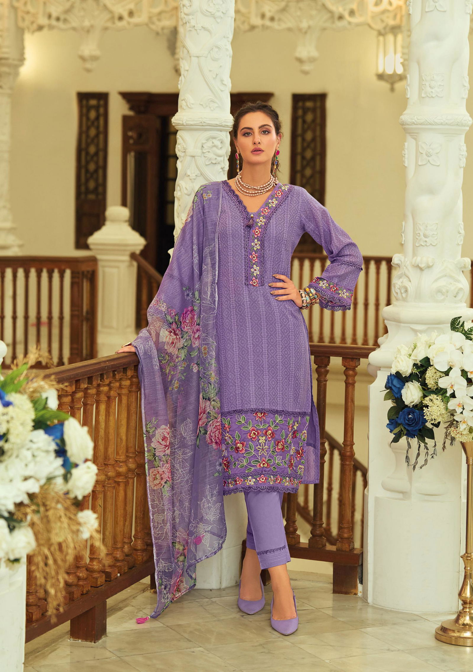 Summer Trends Vol 2 By Lady Leela Cotton Kurti With Bottom Dupatta Exporters In India