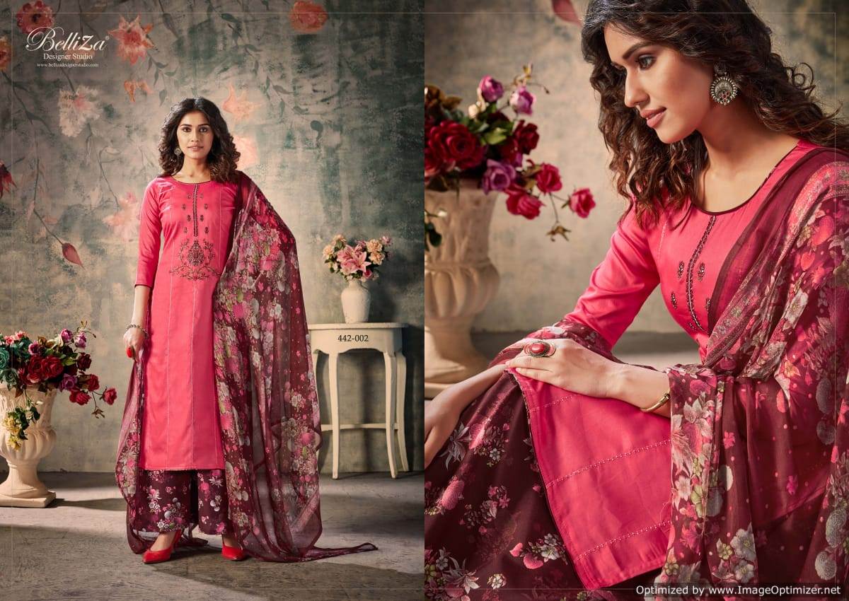 Belliza Nazar E Patiala 4 Latest Designer Pure Jam Cotton With Kashmiri Embroidery Work Nazneen Dupatta 